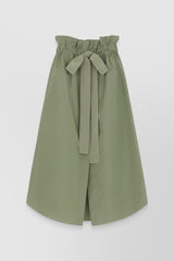 Gros grain pencil taffeta maxi skirt