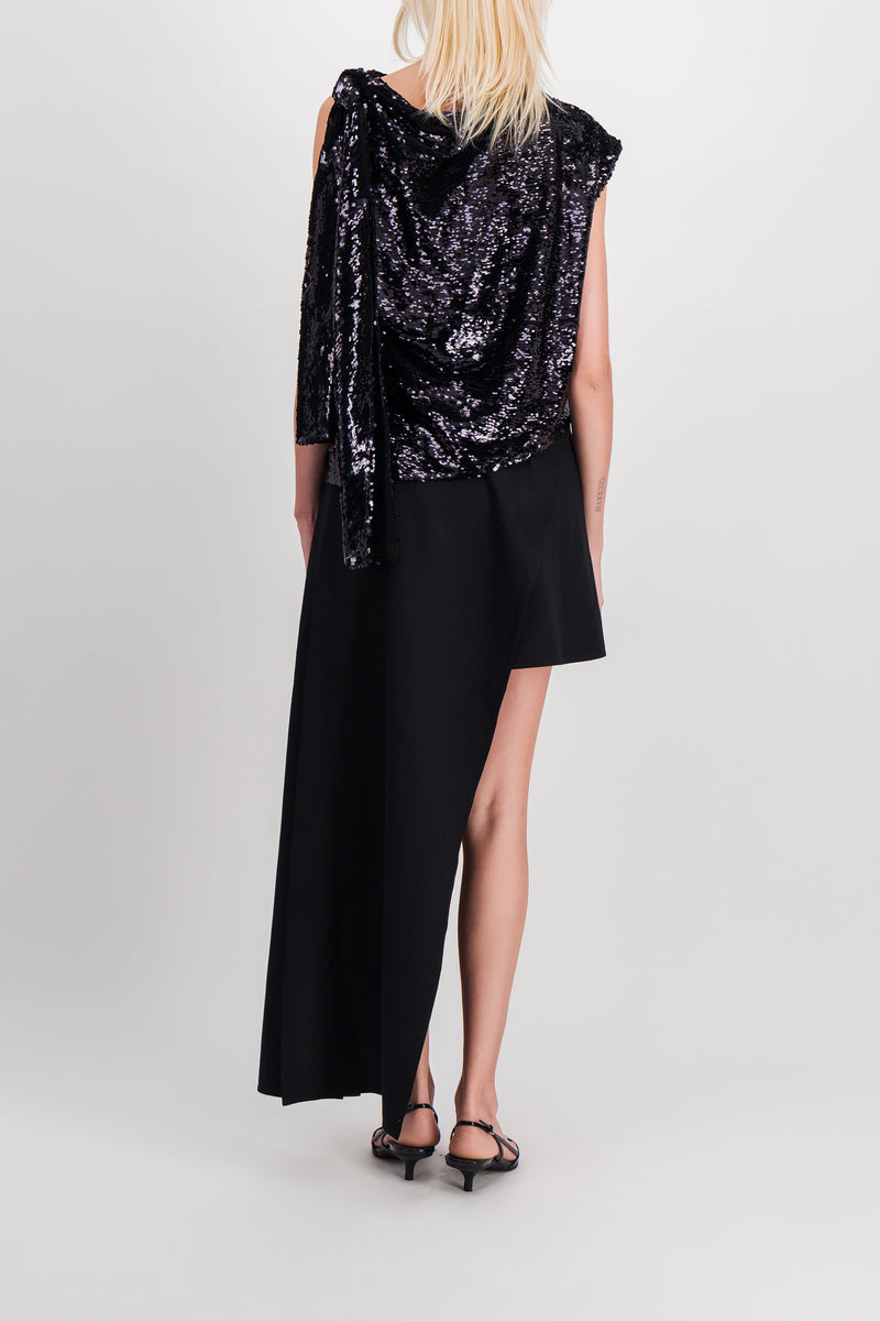 JW Anderson - Sequined asymmetric mini-dress
