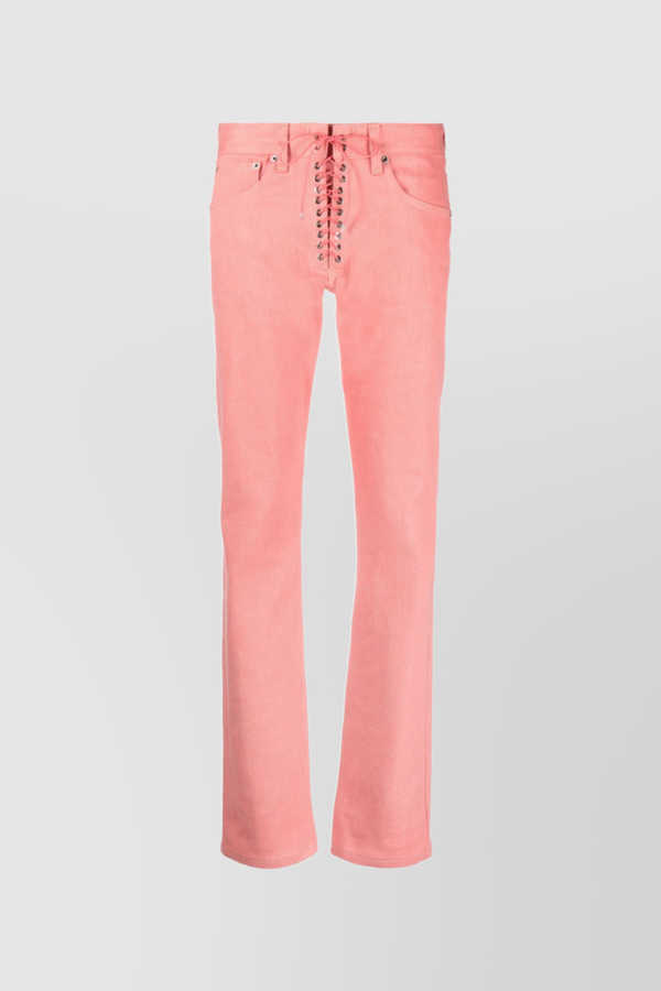Iconic cotton slim pants