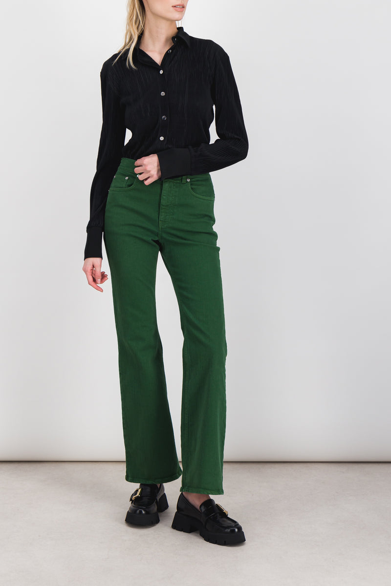Atlein - Pleated recycled jersey satin shirt