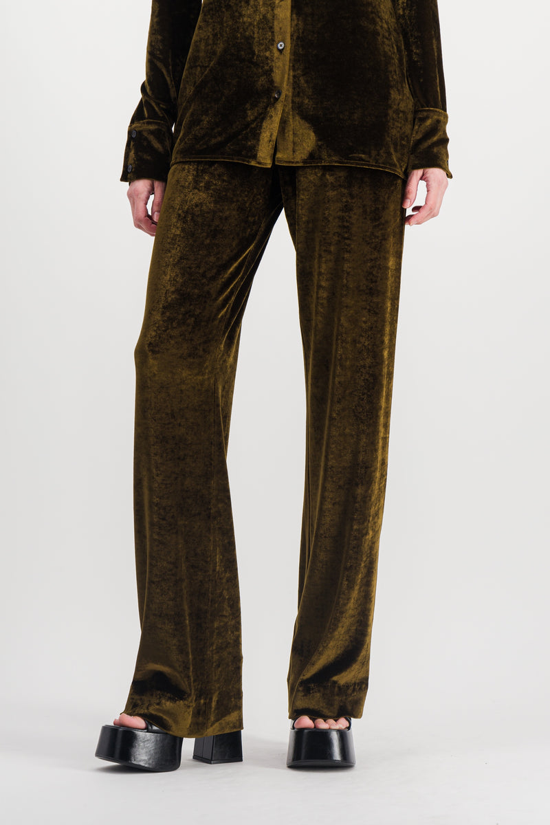 Jil Sander - Loose leg velvet pants