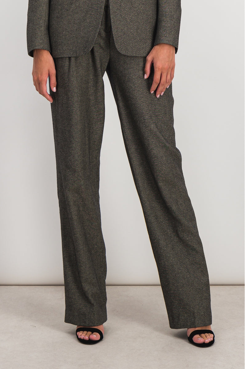 Coperni - Dark grey low rise loose tailored pants