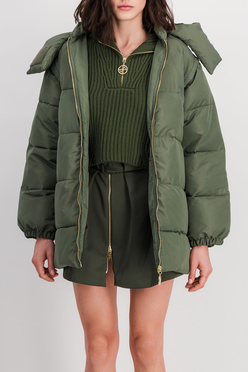 Patou - Oversized parka with detachable sleeves